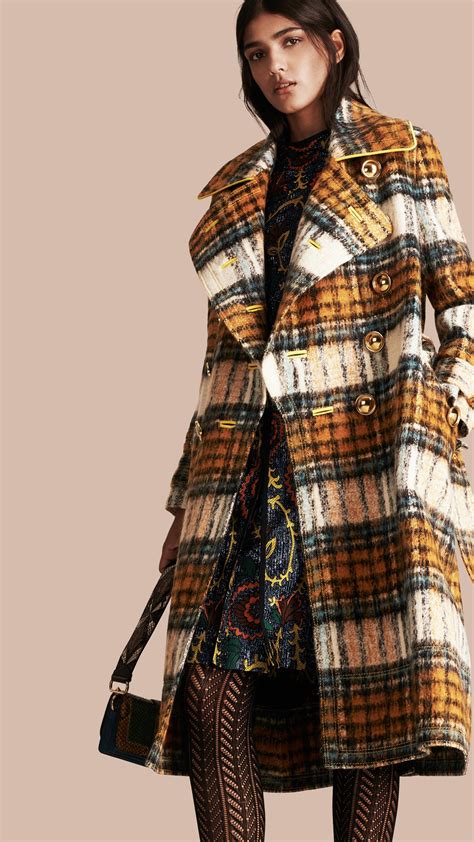 burberry coat tartan|Burberry wool duffle coat women's.